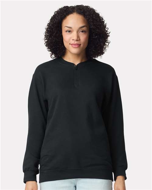 Gildan SF008 Unisex Softstyle® Midweight Quarter-Zip Sweatshirt