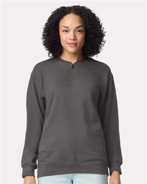 Gildan SF008 Unisex Softstyle® Midweight Quarter-Zip Sweatshirt