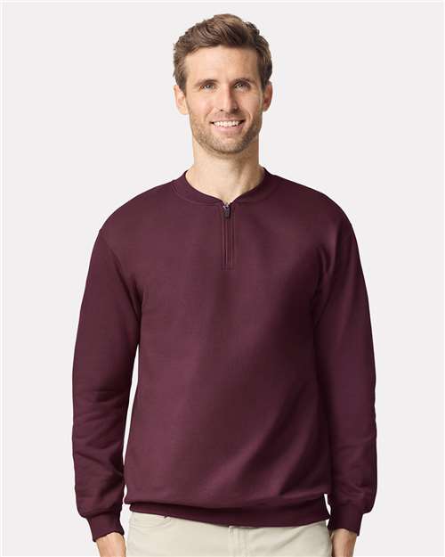 Gildan SF008 Unisex Softstyle® Midweight Quarter-Zip Sweatshirt