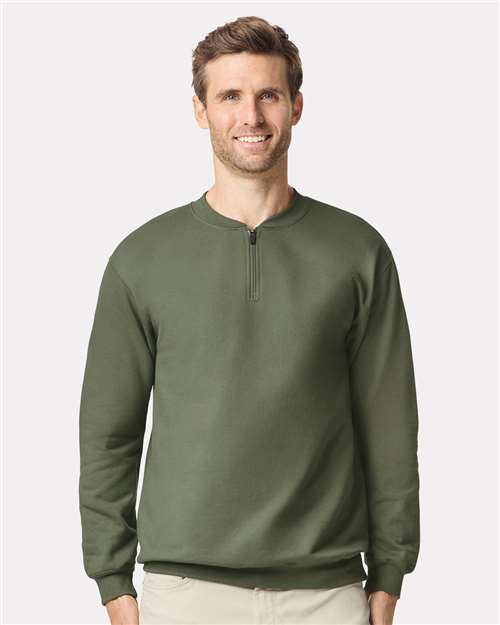 Gildan SF008 Unisex Softstyle® Midweight Quarter-Zip Sweatshirt