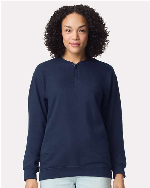 Gildan SF008 Unisex Softstyle® Midweight Quarter-Zip Sweatshirt