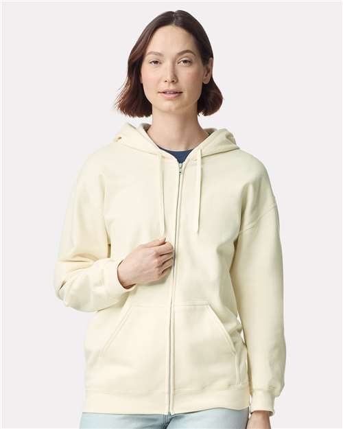 Gildan SF600 Unisex Softstyle® Midweight Full-Zip Hooded Sweatshirt