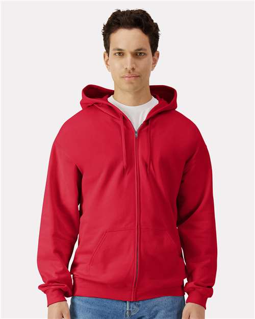 Gildan SF600 Unisex Softstyle® Midweight Full-Zip Hooded Sweatshirt
