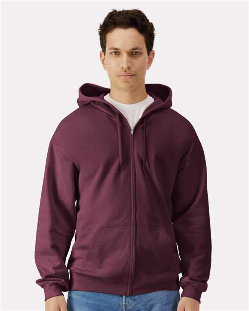 Gildan SF600 Unisex Softstyle® Midweight Full-Zip Hooded Sweatshirt