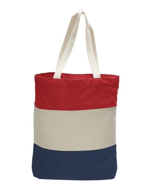 Q-Tees - 11L Tri-Color Tote - Q125900