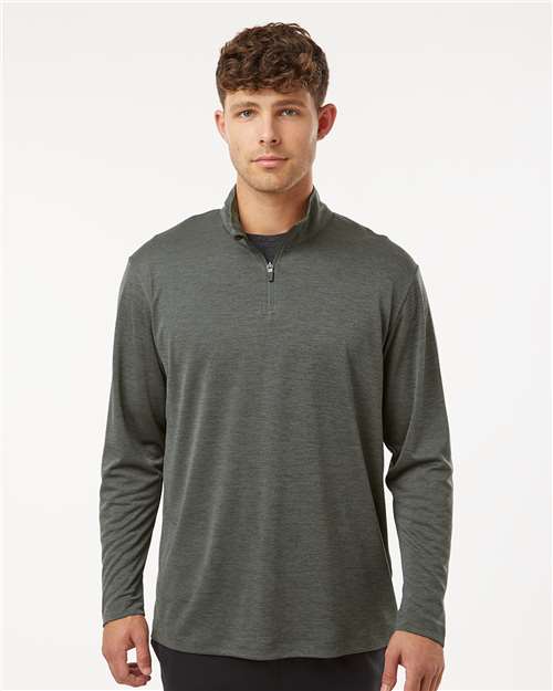 AllPro 4HM700 Men's Pro-Lock Performance Mélange Quarter-Zip Pullover