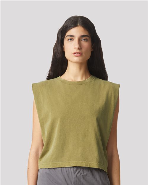 American Apparel - Women's Garment-Dyed Heavyweight Muscle Tee - 307GD