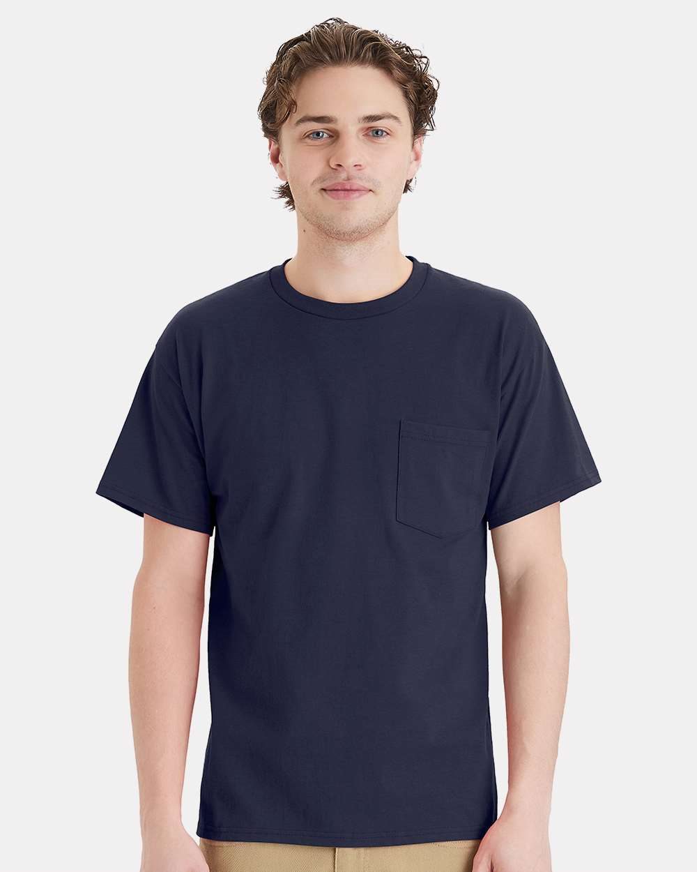 Hanes 5290P Unisex Essential-T Pocket T-Shirt