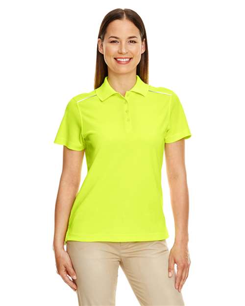 CORE365 78181R Women's Radiant Performance Piqué Polo with Reflective Piping