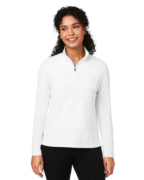 Devon & Jones DG425W Women's Raleigh Stretch Quarter-Zip Pullover