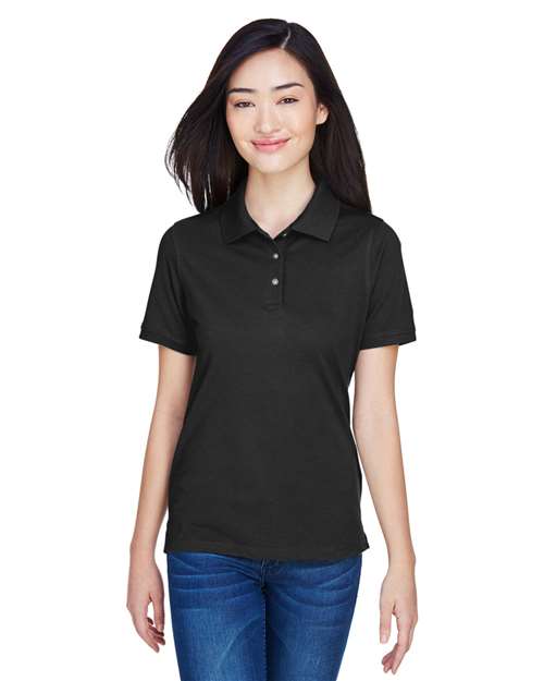 Harriton M265W Women's Easy Blend Polo