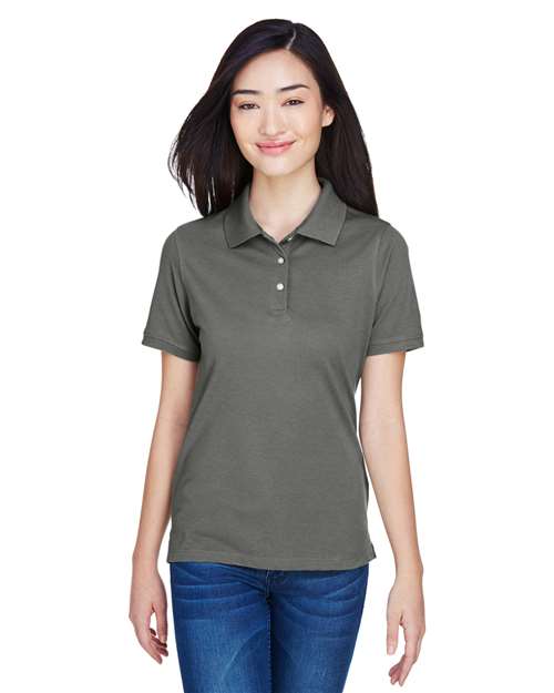 Harriton M265W Women's Easy Blend Polo