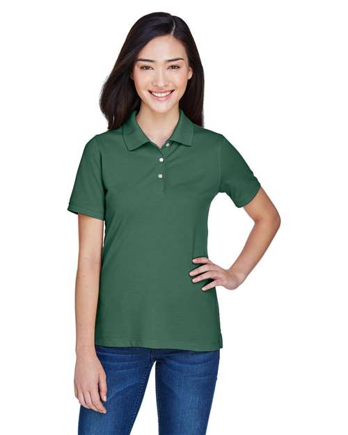 Harriton M265W Women's Easy Blend Polo