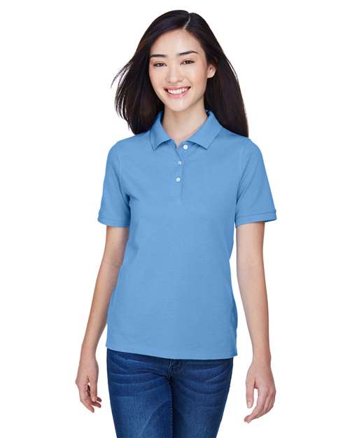 Harriton M265W Women's Easy Blend Polo