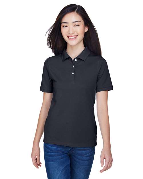 Harriton M265W Women's Easy Blend Polo