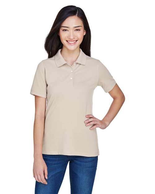 Harriton M265W Women's Easy Blend Polo