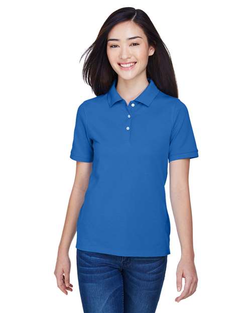 Harriton M265W Women's Easy Blend Polo