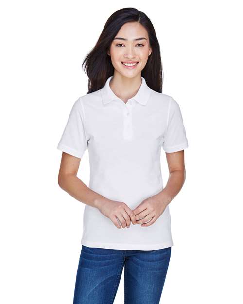 Harriton M265W Women's Easy Blend Polo