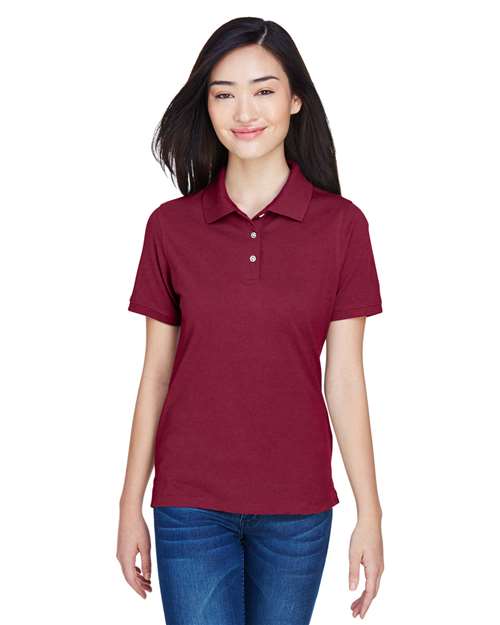 Harriton M265W Women's Easy Blend Polo