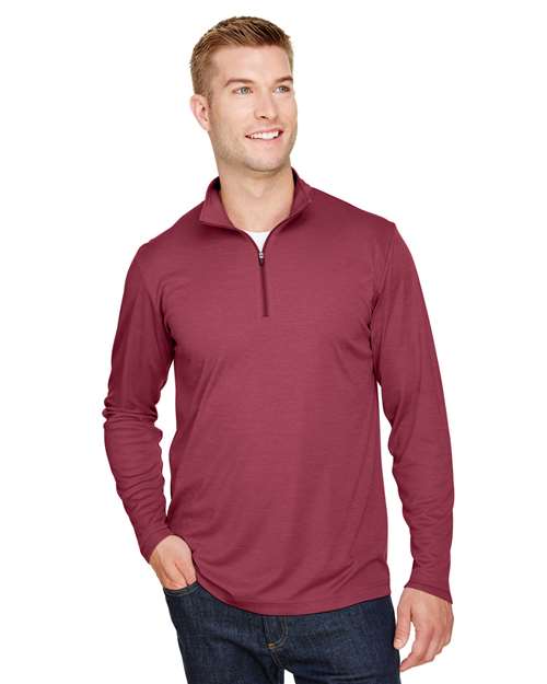 Team 365 TT31H Men's Zone Sonic Heather Performance Quarter-Zip Pullover