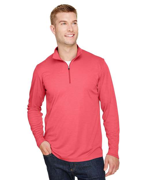 Team 365 TT31H Men's Zone Sonic Heather Performance Quarter-Zip Pullover