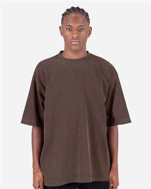 Shaka Wear SHGDD Unisex Max Heavyweight Garment-Dyed Drop Shoulder Tee