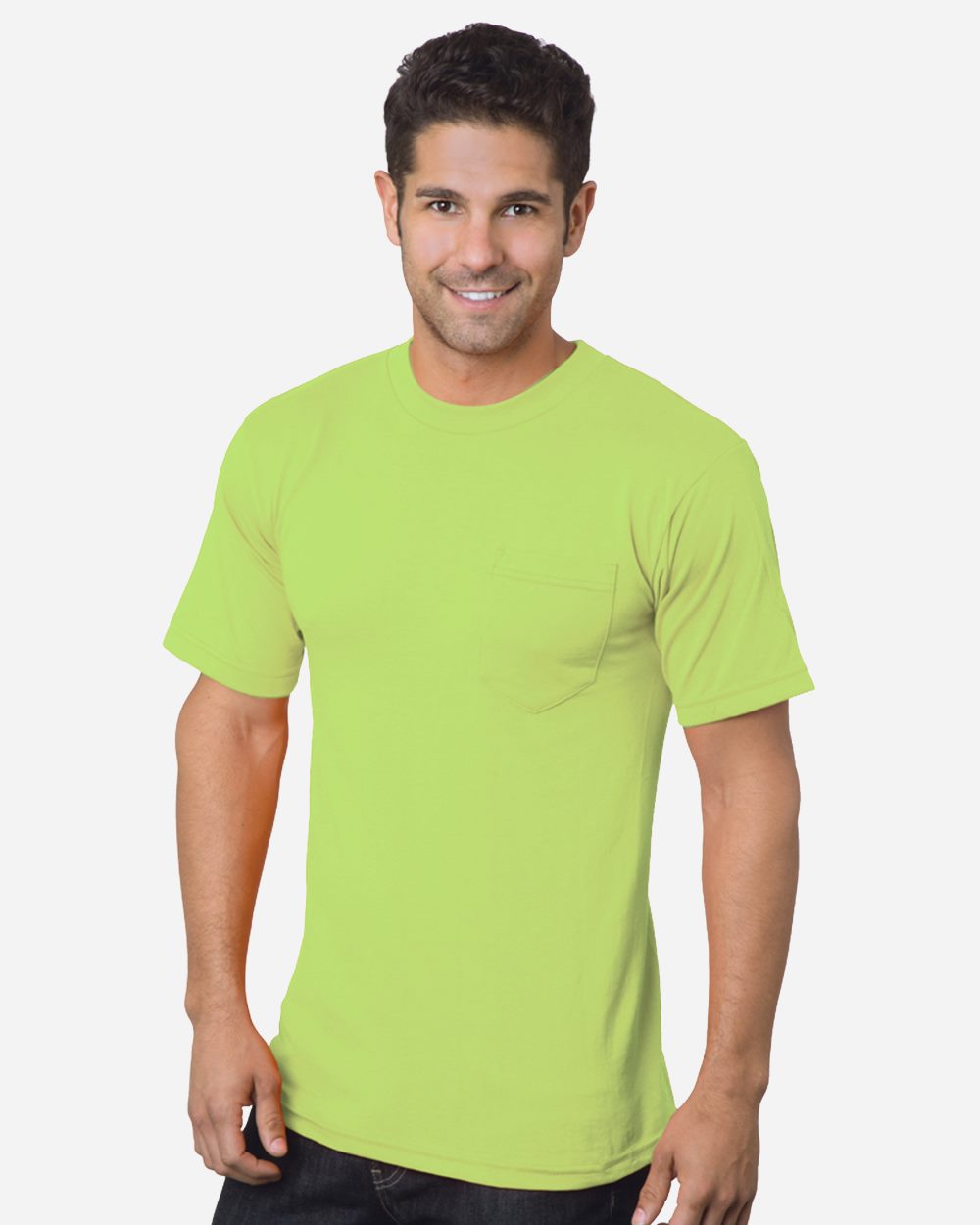 Bayside 1725 Unisex USA-Made 50/50 Pocket T-Shirt