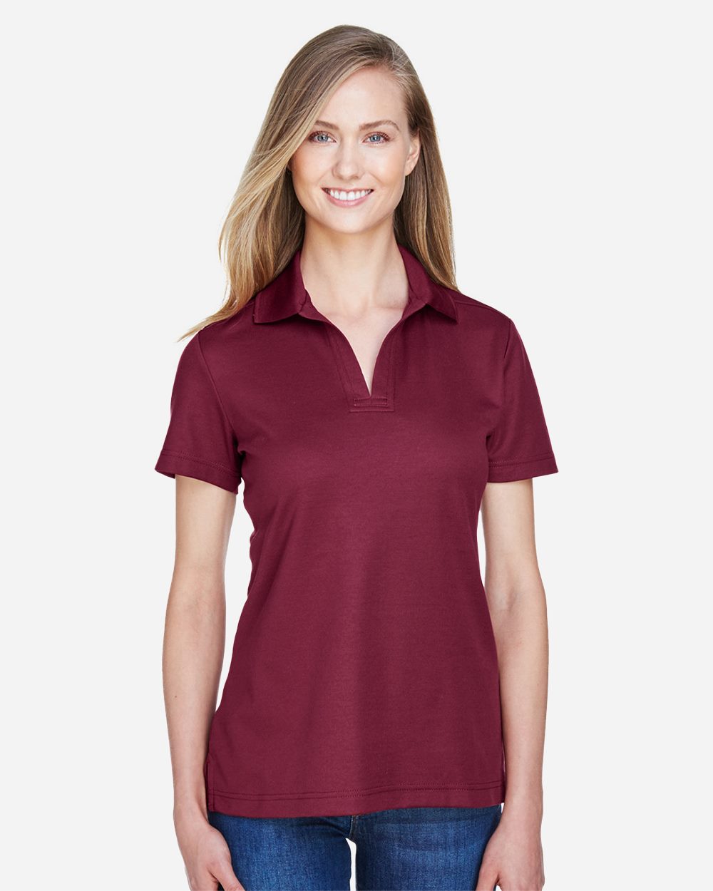 Devon & Jones DG20W Women's CrownLux Performance® Plaited Polo