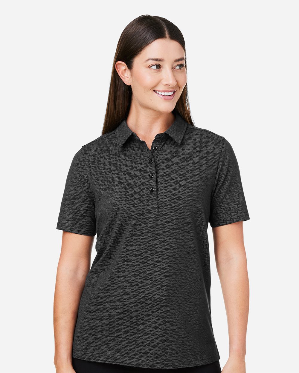 Devon & Jones DG101W Women's Crownlux Performance® Geo Polo