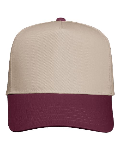 Valucap 8869 Five-Panel Twill Cap