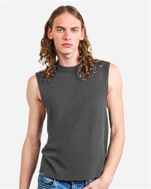 American Apparel - Unisex Heavyweight Cotton Garment-Dyed Mid-Length Muscle Tee - 207GD
