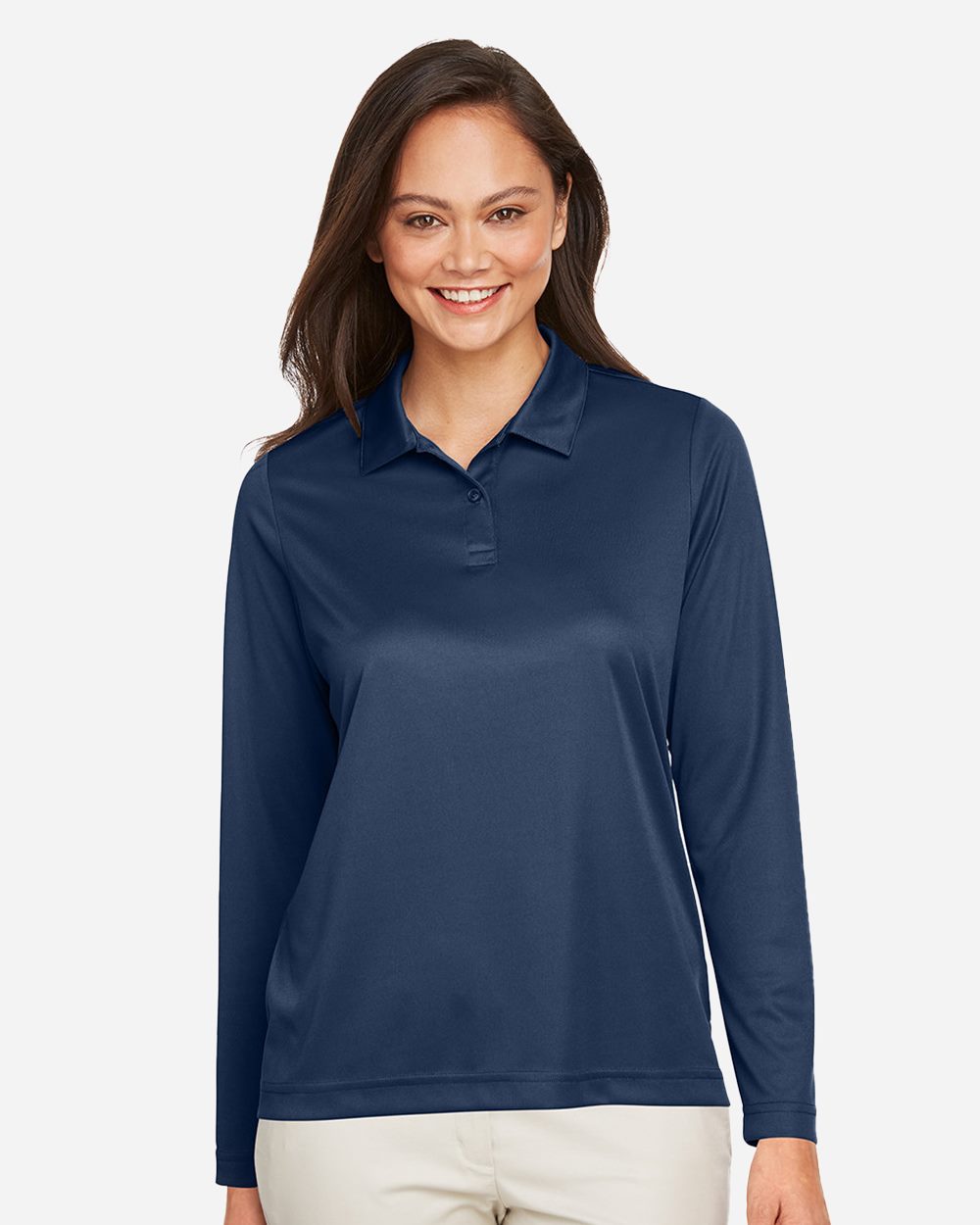Team 365 TT51LW Women's Zone Performance Long Sleeve Polo