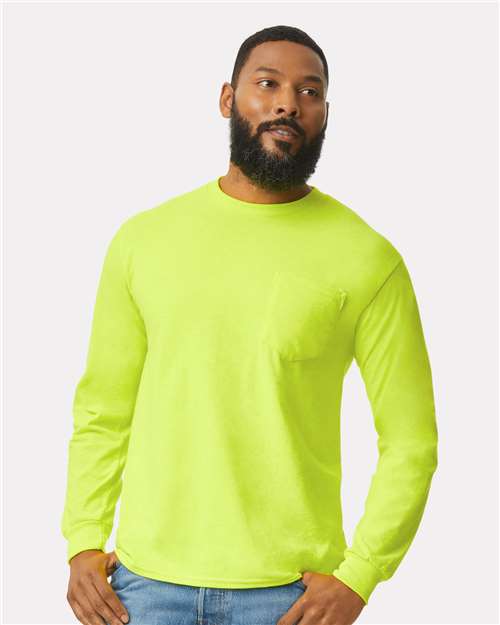 Gildan - Ultra Cotton® Long Sleeve Pocket T-Shirt - 2410