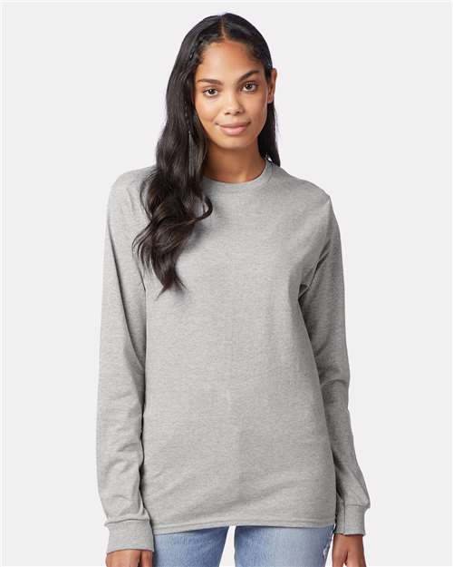 Hanes 5586 Unisex Authentic Long Sleeve T-Shirt