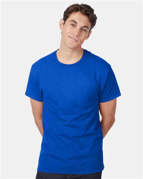 Hanes 5590 Unisex Authentic Pocket T-Shirt