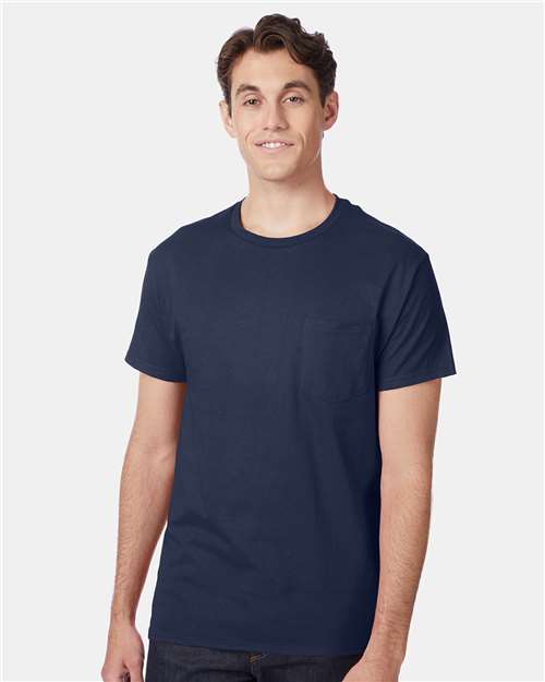 Hanes 5590 Unisex Authentic Pocket T-Shirt