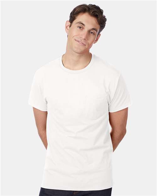 Hanes 5590 Unisex Authentic Pocket T-Shirt