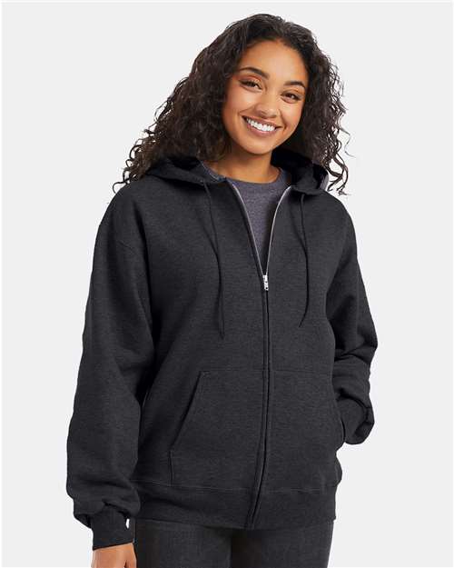 Hanes - Unisex Ultimate Cotton® Full-Zip Hooded Sweatshirt - F280
