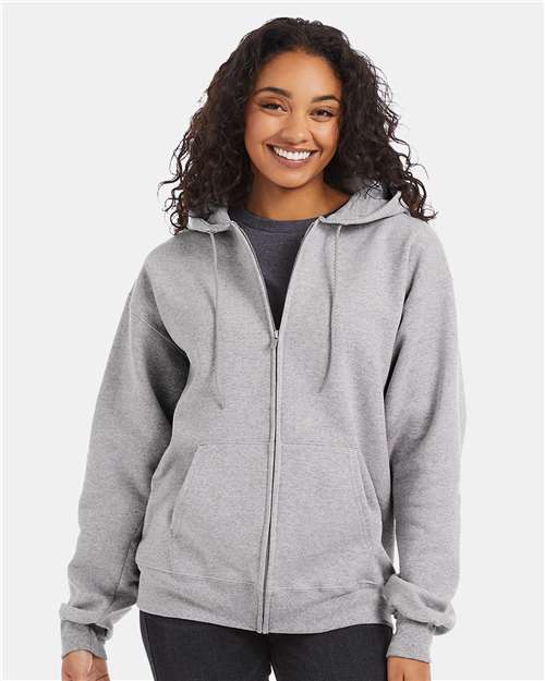 Hanes F280 Unisex Ultimate Cotton® Full-Zip Hooded Sweatshirt