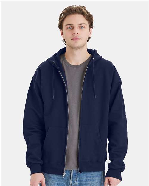Hanes F280 Unisex Ultimate Cotton® Full-Zip Hooded Sweatshirt