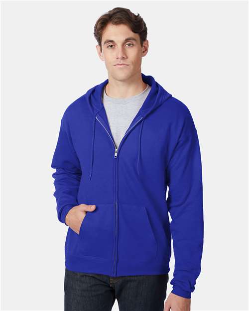 Hanes P180 Unisex EcoSmart® Full-Zip Hooded Sweatshirt