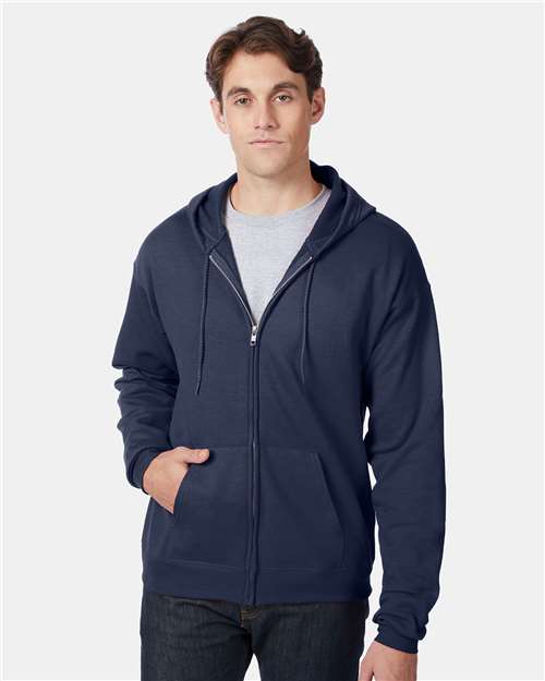 Hanes P180 Unisex EcoSmart® Full-Zip Hooded Sweatshirt