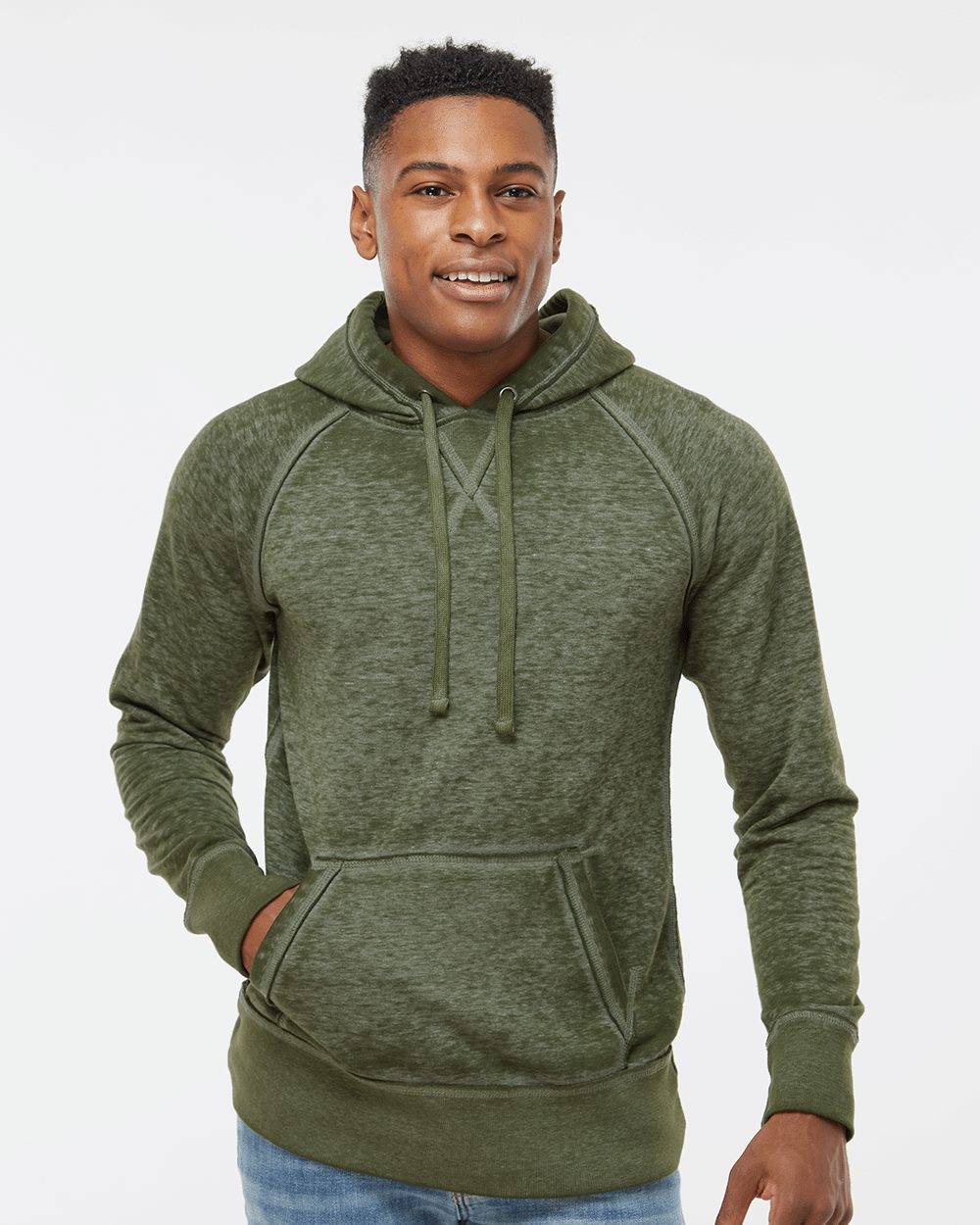 J. America 8915 Men's Vintage Zen Fleece Hooded Sweatshirt