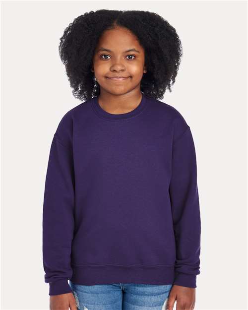 JERZEES - NuBlend® Youth Crewneck Sweatshirt - 562BR