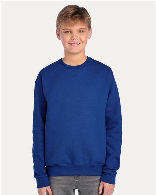 JERZEES - NuBlend® Youth Crewneck Sweatshirt - 562BR