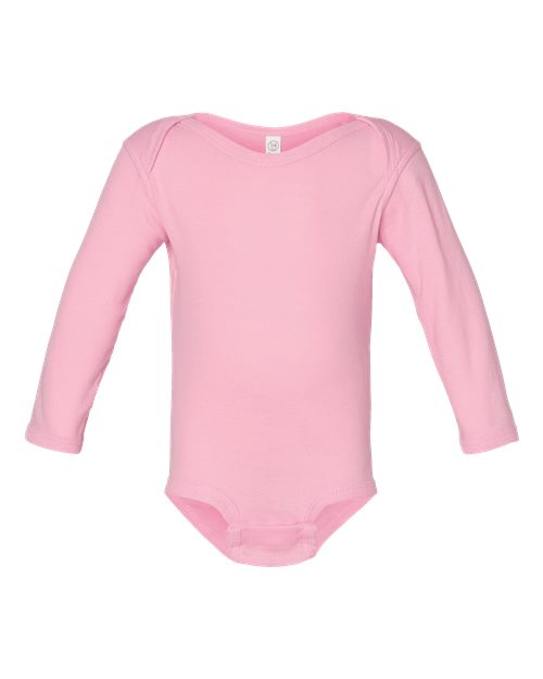 Rabbit Skins - Infant Long Sleeve Baby Rib Bodysuit - 4411