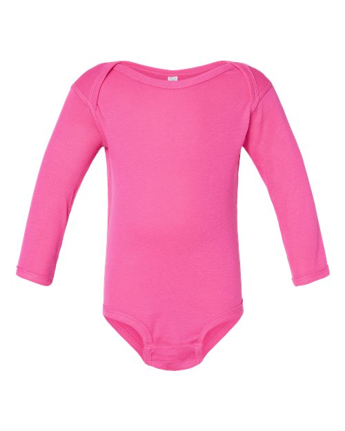 Rabbit Skins - Infant Long Sleeve Baby Rib Bodysuit - 4411