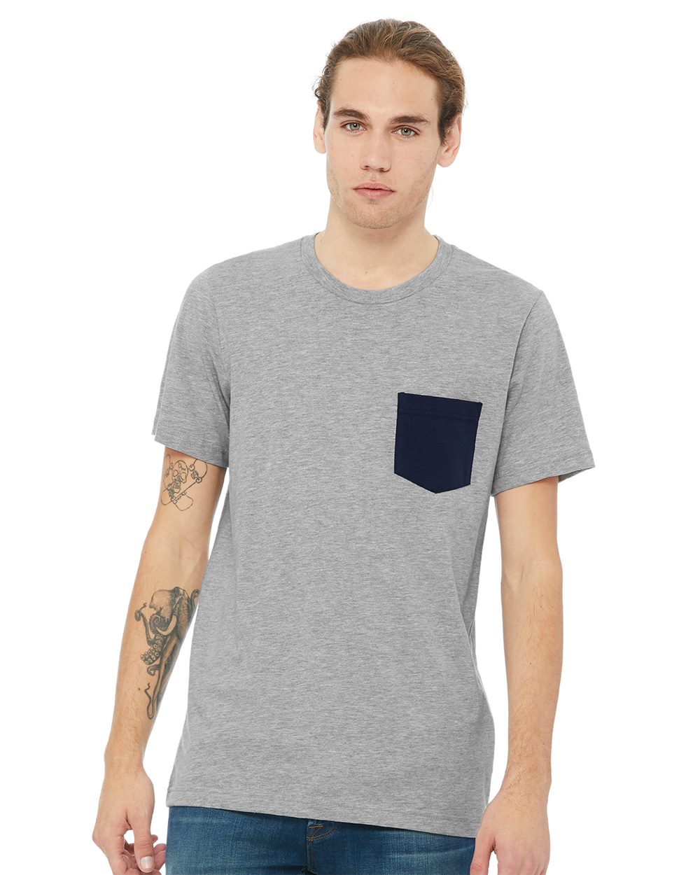 BELLA + CANVAS 3021 Men's Jersey Pocket Tee