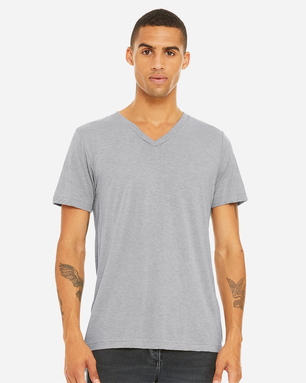 BELLA + CANVAS 3415 Unisex Triblend V-Neck Tee