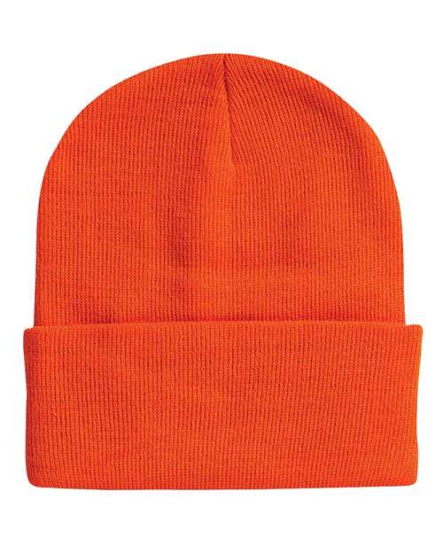 Sportsman - 12" Solid Cuffed Beanie - SP12